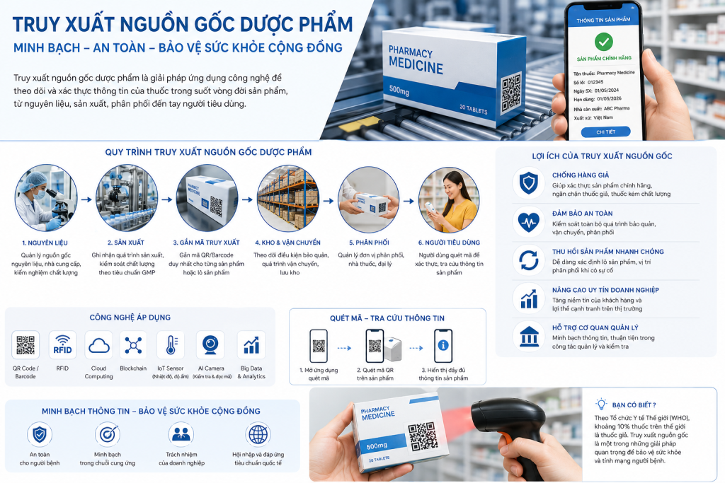 Truy Xuất Nguồn Gốc Dược Phẩm: Minh Bạch Từ Nhà Máy Đến Người Bệnh